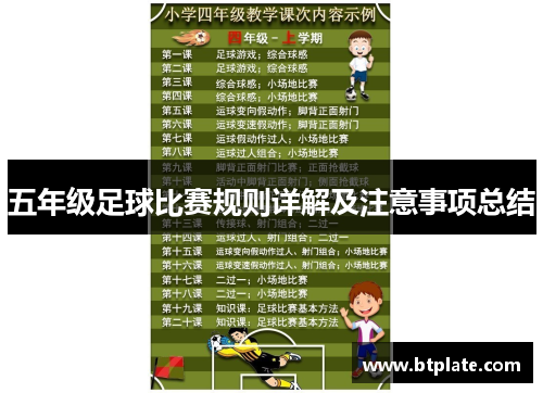五年级足球比赛规则详解及注意事项总结